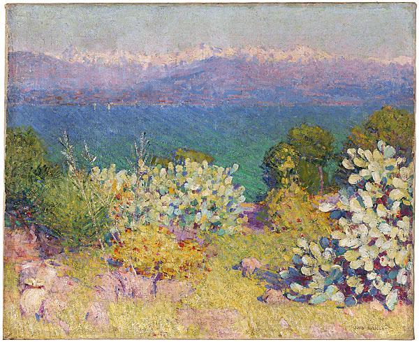John Peter Russell In the morning, Alpes Maritimes from Antibes Spain oil painting art